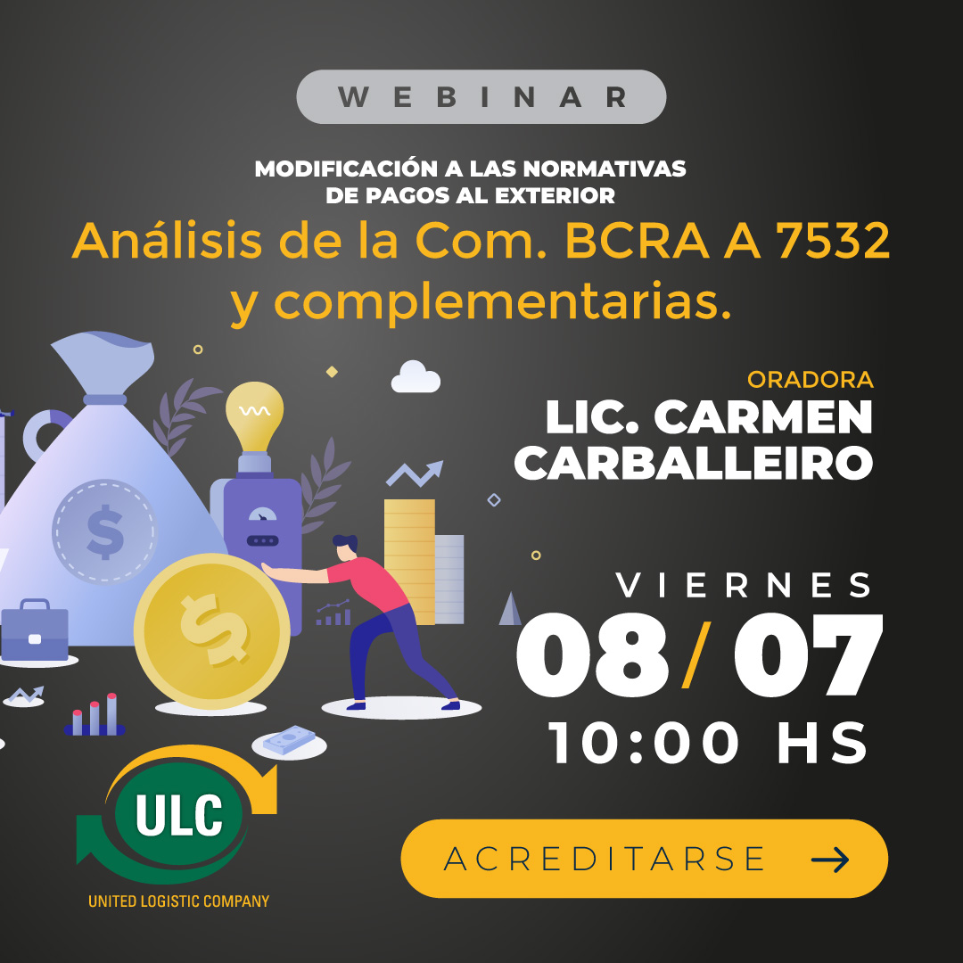 WEBINAR BCRA A 7532 - LINK ACREDITACIÓN:  https://www.ulc.com.ar/webinar/?id=6